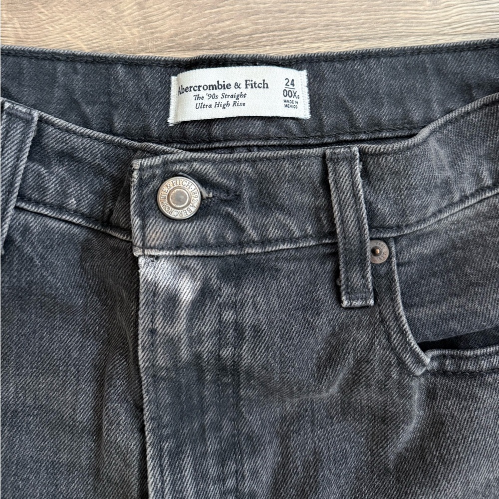 Abercrombie & Fitch Charcoal Jeans - Picture 2 of 6